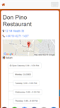 Mobile Screenshot of don-pino-restaurant.foodplaces.co.uk